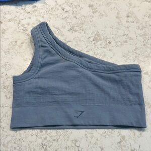 Gymshark Blue One-Shoulder Sports Bra